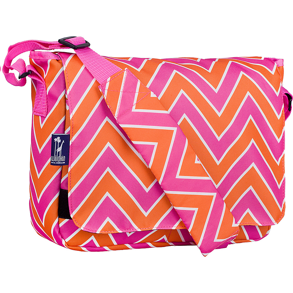 Wildkin Kickstart Messenger Bag Zigzag Pink Wildkin Messenger Bags