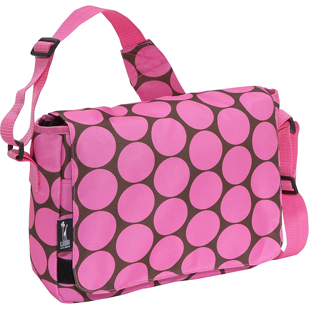 Wildkin Big Dots Pink Kickstart Messenger Bag Big