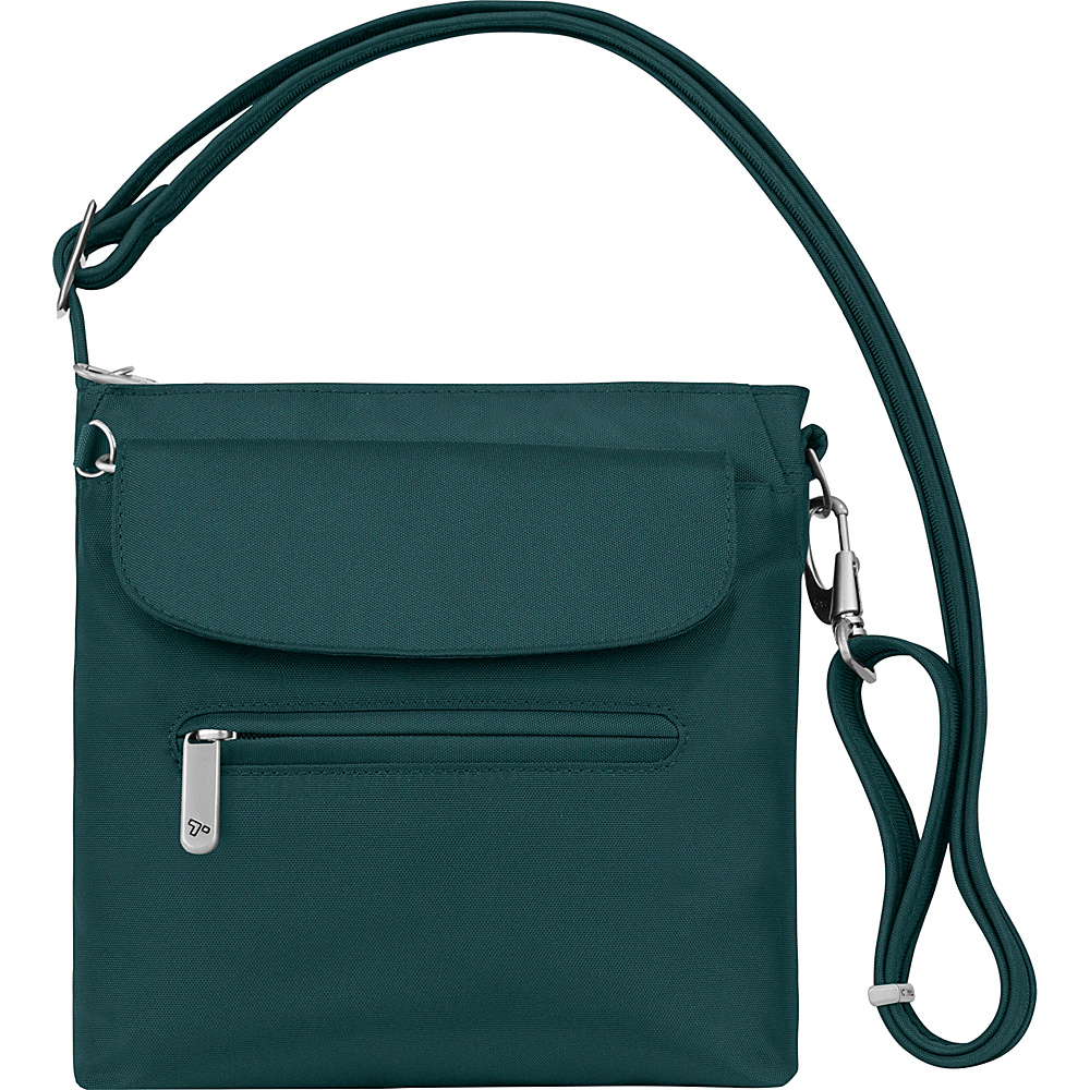 Travelon Anti Theft Classic Mini Shoulder Bag Exclusive Colors Teal Exclusive Color Travelon Fabric Handbags
