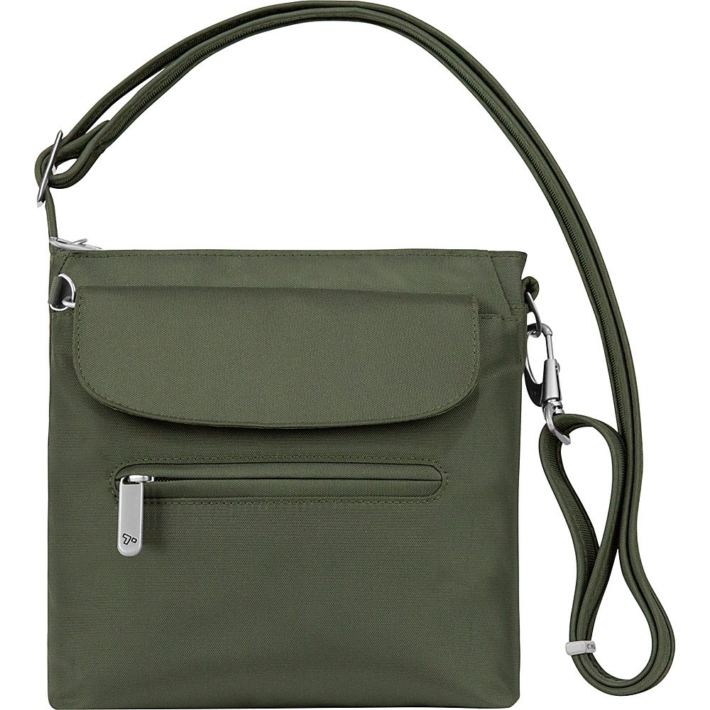 Travelon Anti Theft Classic Mini Shoulder Bag Exclusive Colors Olive Travelon Fabric Handbags