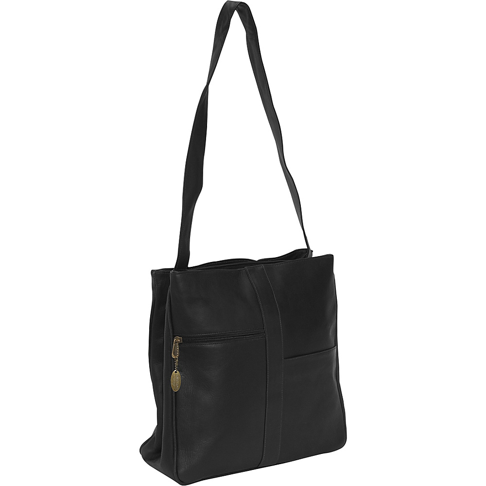 David King Co. Double Top Zip Shoulder Bag Black David King Co. Women s Business Bags
