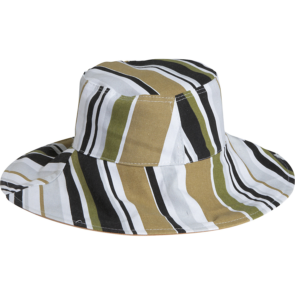 Magid Stripe Bucket Hat Brown multi