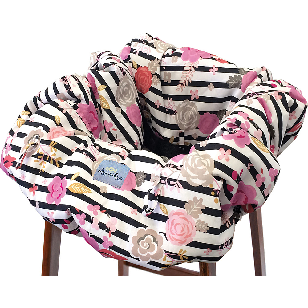 Itzy Ritzy Ritzy Sitzy Shopping Cart High Chair Cover Floral Stripe Itzy Ritzy Diaper Bags Accessories