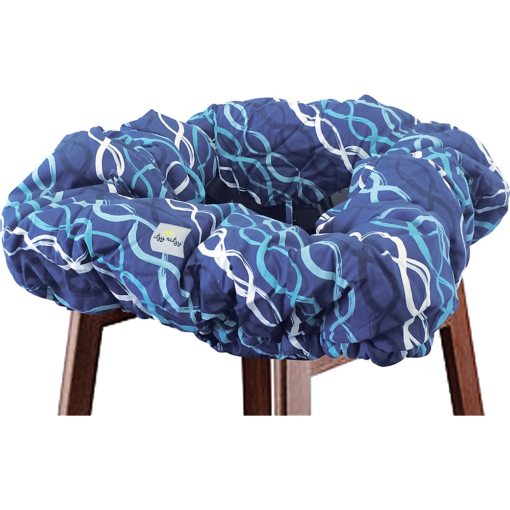 Itzy Ritzy Ritzy Sitzy Shopping Cart High Chair Cover Indigo Helix Itzy Ritzy Diaper Bags Accessories