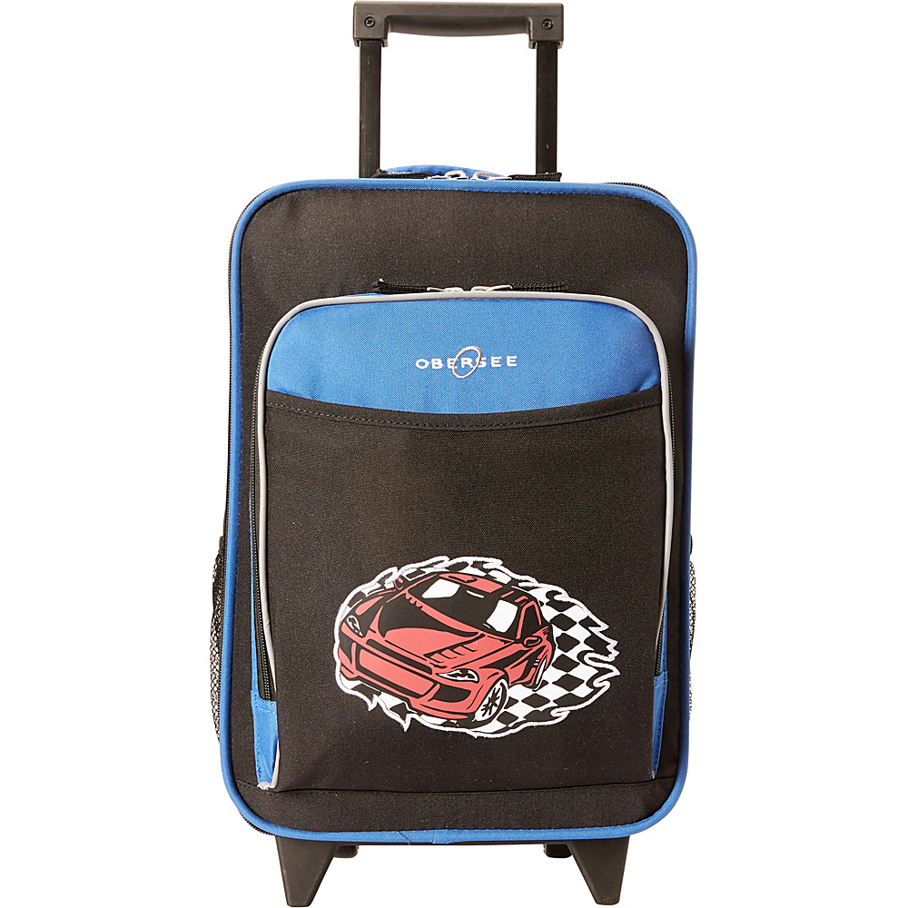 Obersee Kids Racecar Luggage With Integrated Cooler Racecar Obersee Softside Carry On