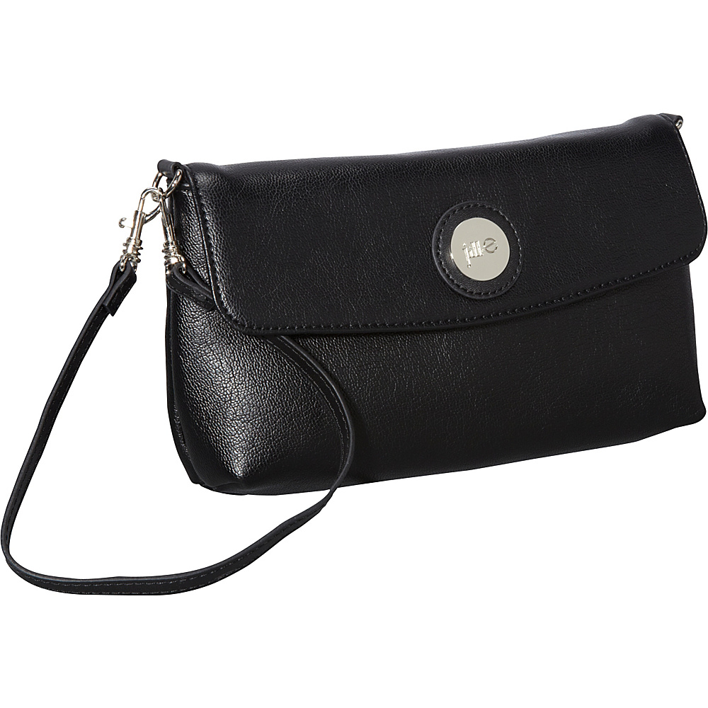 Jill e Designs E GO Leather Essential Wristlet Black Jill e Designs Leather Handbags