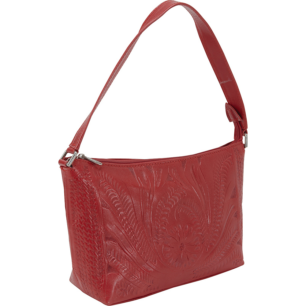 Ropin West Clutch Purse Red Ropin West Leather Handbags