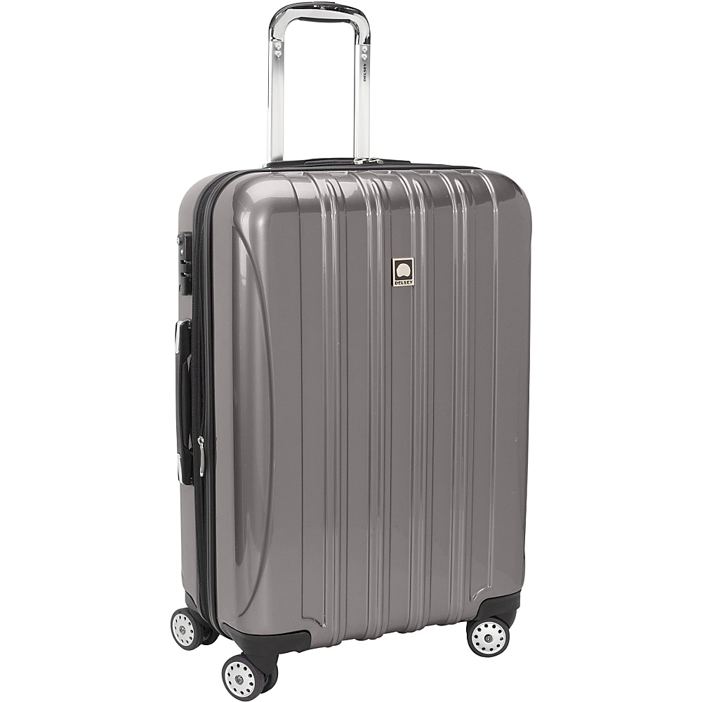 Delsey Helium Aero 26 Exp. Spinner Trolley Titanium Delsey Hardside Checked