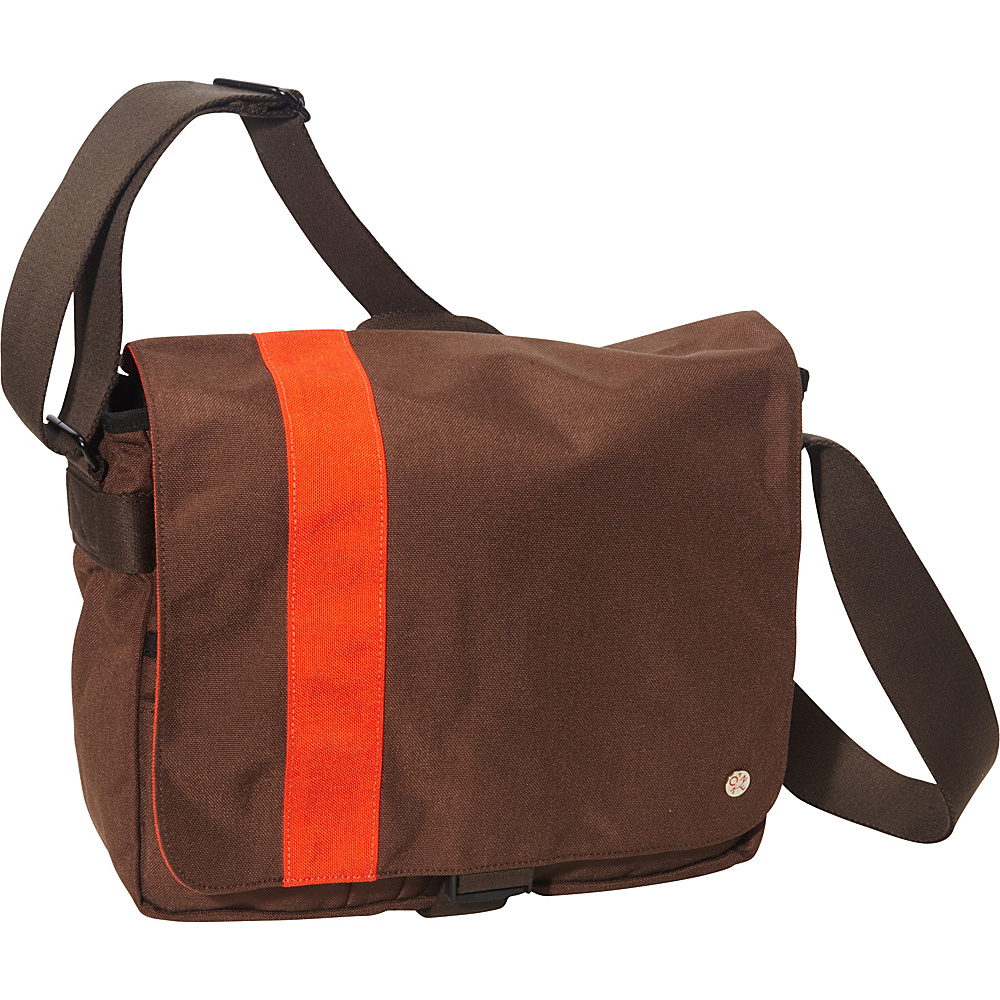 TOKEN Astor Shoulder Bag M W Dark Brown Orange TOKEN Messenger Bags
