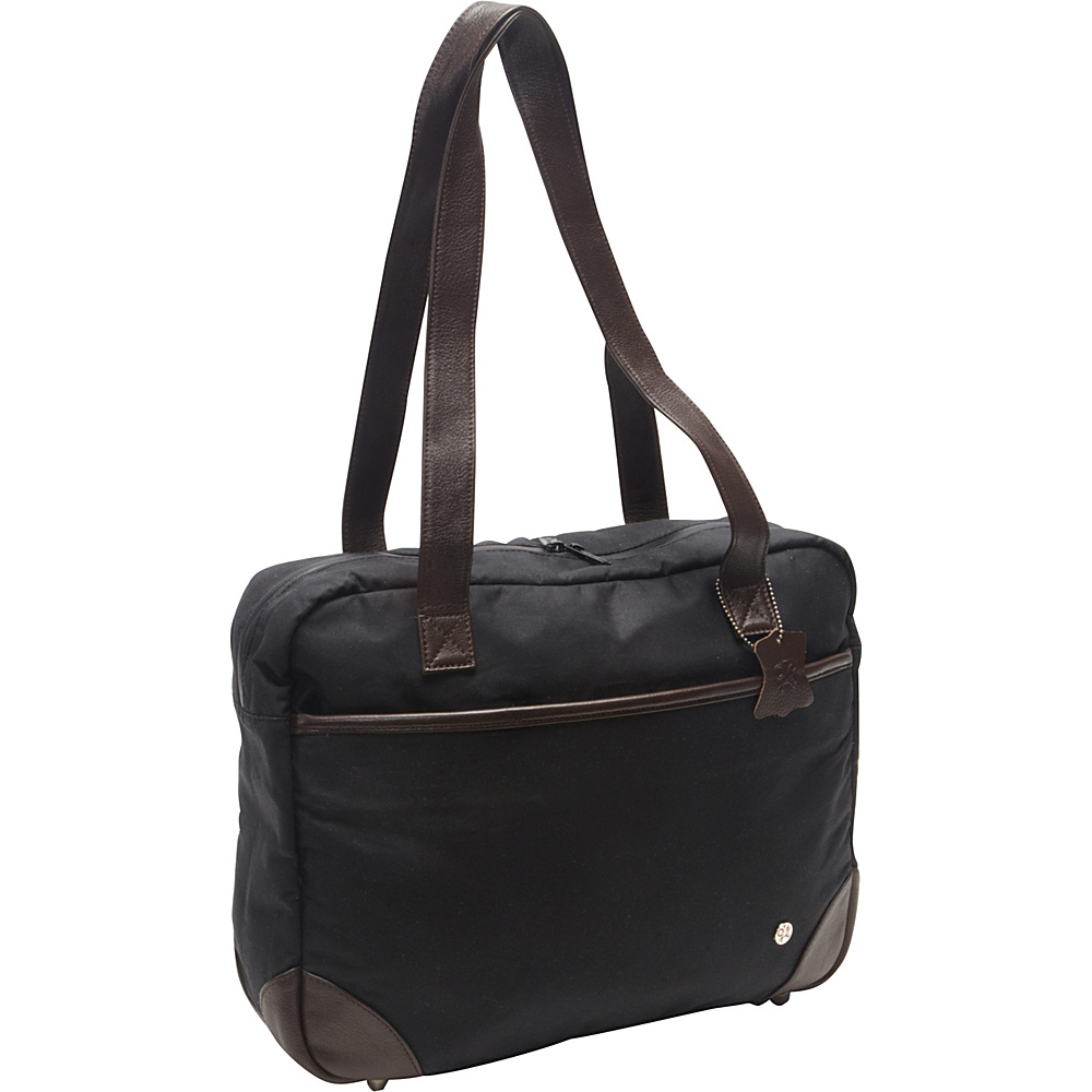 TOKEN Hudson Waxed Shoulder Bag Black TOKEN Women s Business Bags
