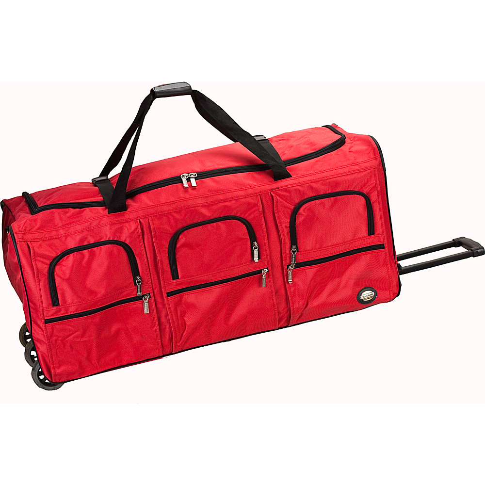 Rockland Luggage Voyage 4 40 Rolling Duffel Red Rockland Luggage Softside Checked