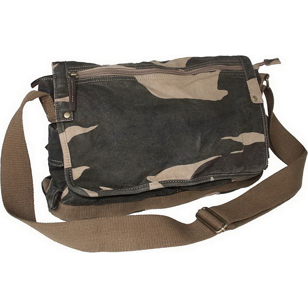 Vagabond Traveler Casual Style Canvas Messenger Bag Camouflage Vagabond Traveler Messenger Bags