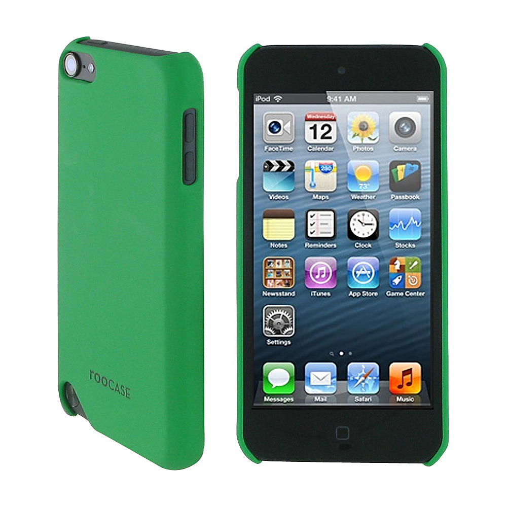 rooCASE Ultra Slim Matte Shell Case for iPod Touch 5 Green rooCASE Electronic Cases