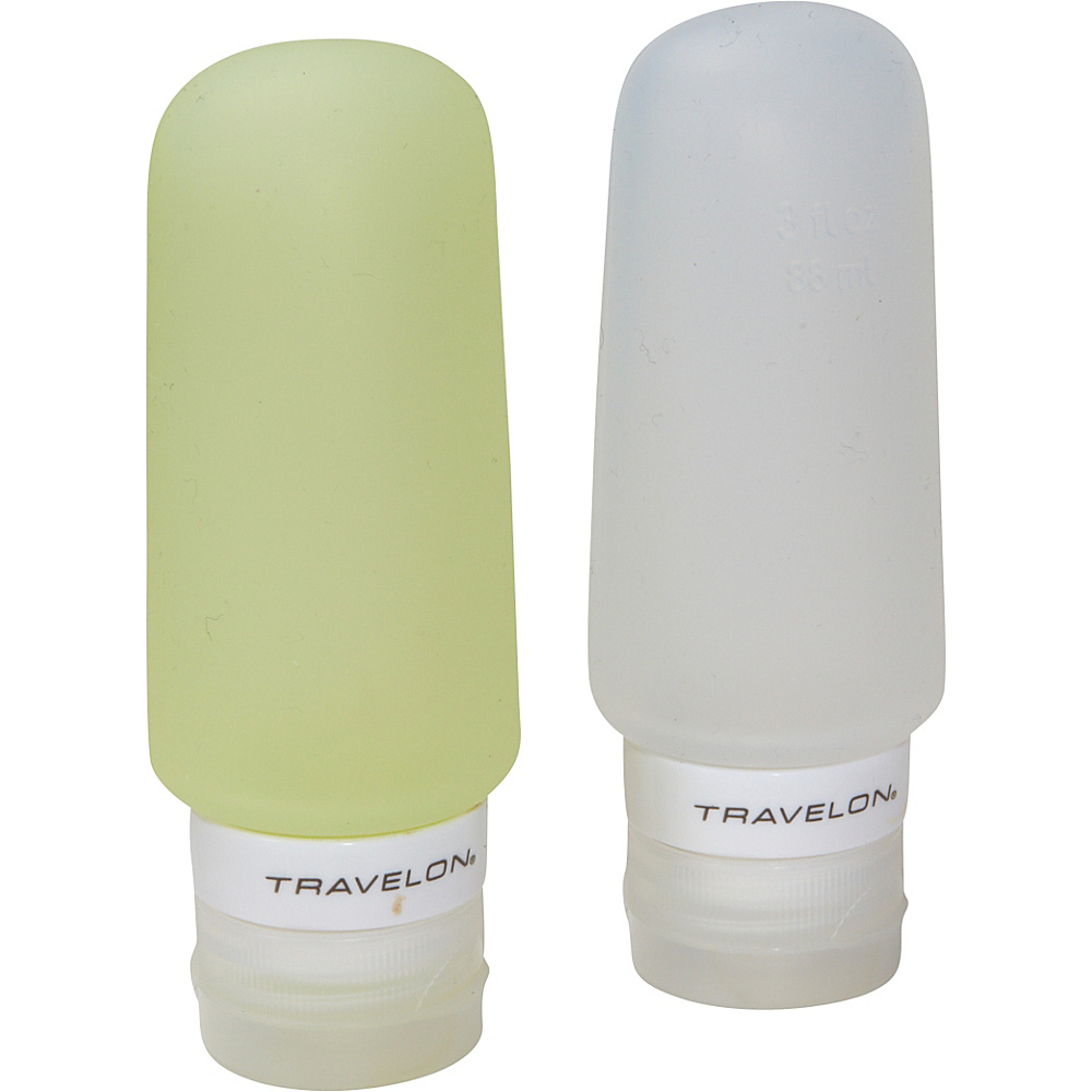 Travelon Smart Tubes Set of 2 3oz. Green Clear Travelon Travel Organizers