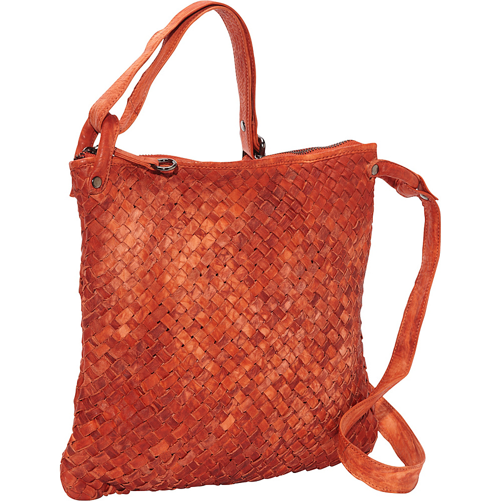 Latico Leathers Jacqueline Shoulder Bag Orange Latico Leathers Leather Handbags