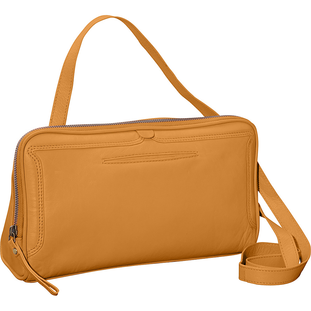 Latico Leathers Kevan Crossbody Gold Latico Leathers Leather Handbags