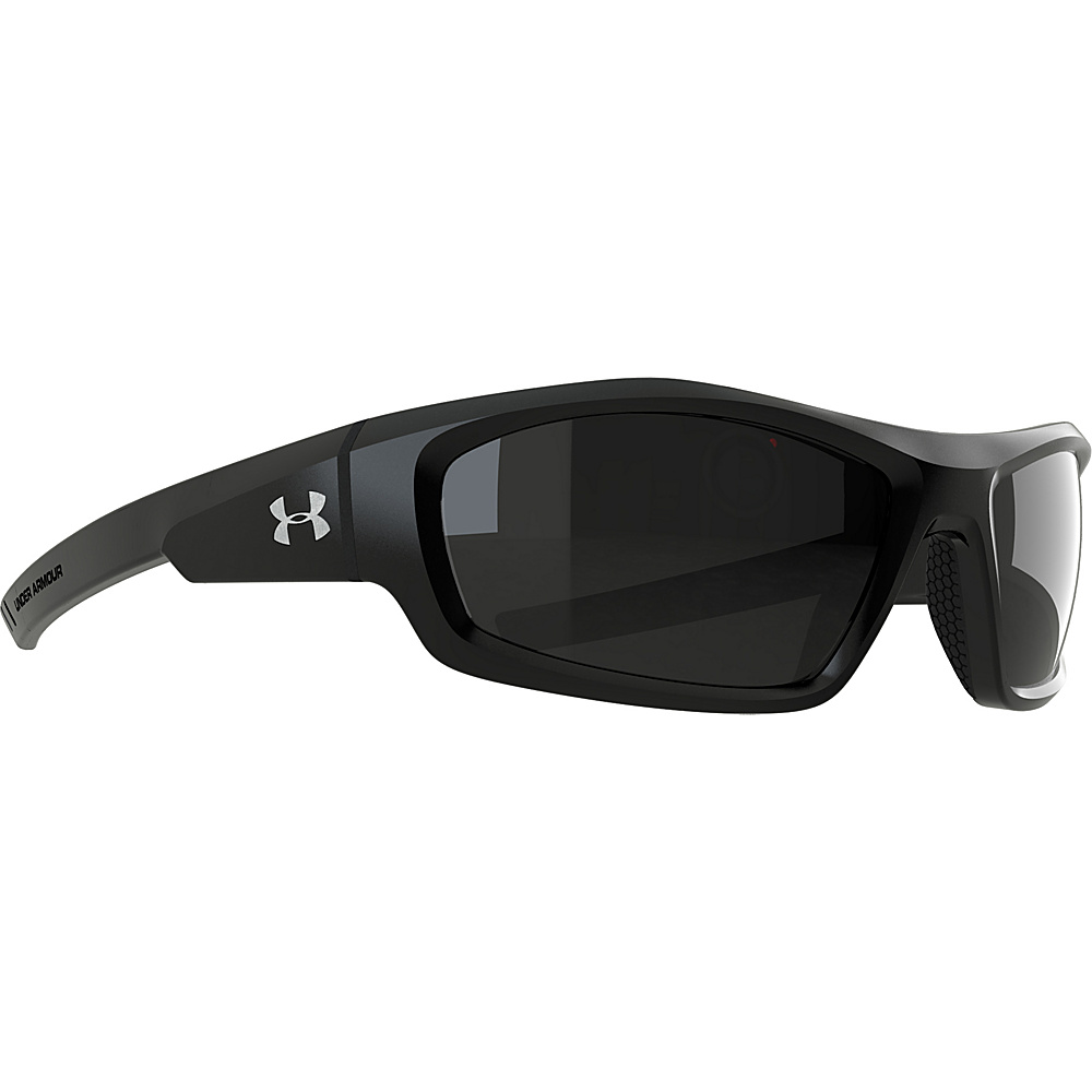Under Armour Eyewear UA Power Sunglasses Satin Black Gray Under Armour Eyewear Eyewear