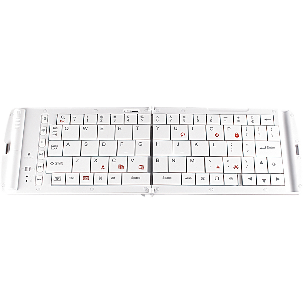 Verbatim Wireless Bluetooth Folding Keyboard White Verbatim Travel Electronics