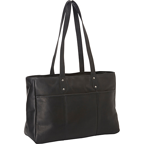 Le Donne Leather Traveler Tote Black - Le Donne Leather Leather Handbags