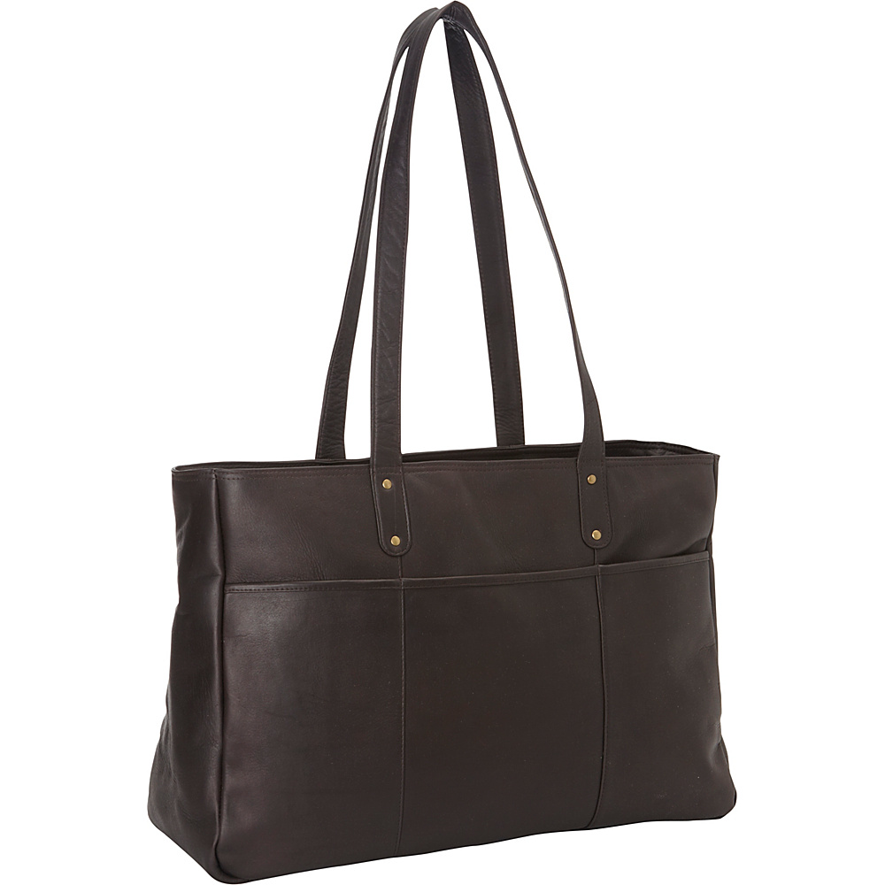 Le Donne Leather Traveler Tote Cafe Le Donne Leather Leather Handbags
