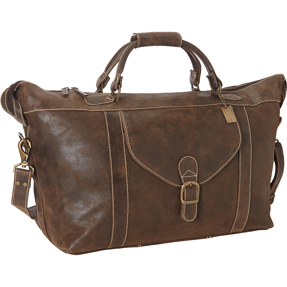 ClaireChase Laramie 25 Duffel Distressed Brown ClaireChase Travel Duffels