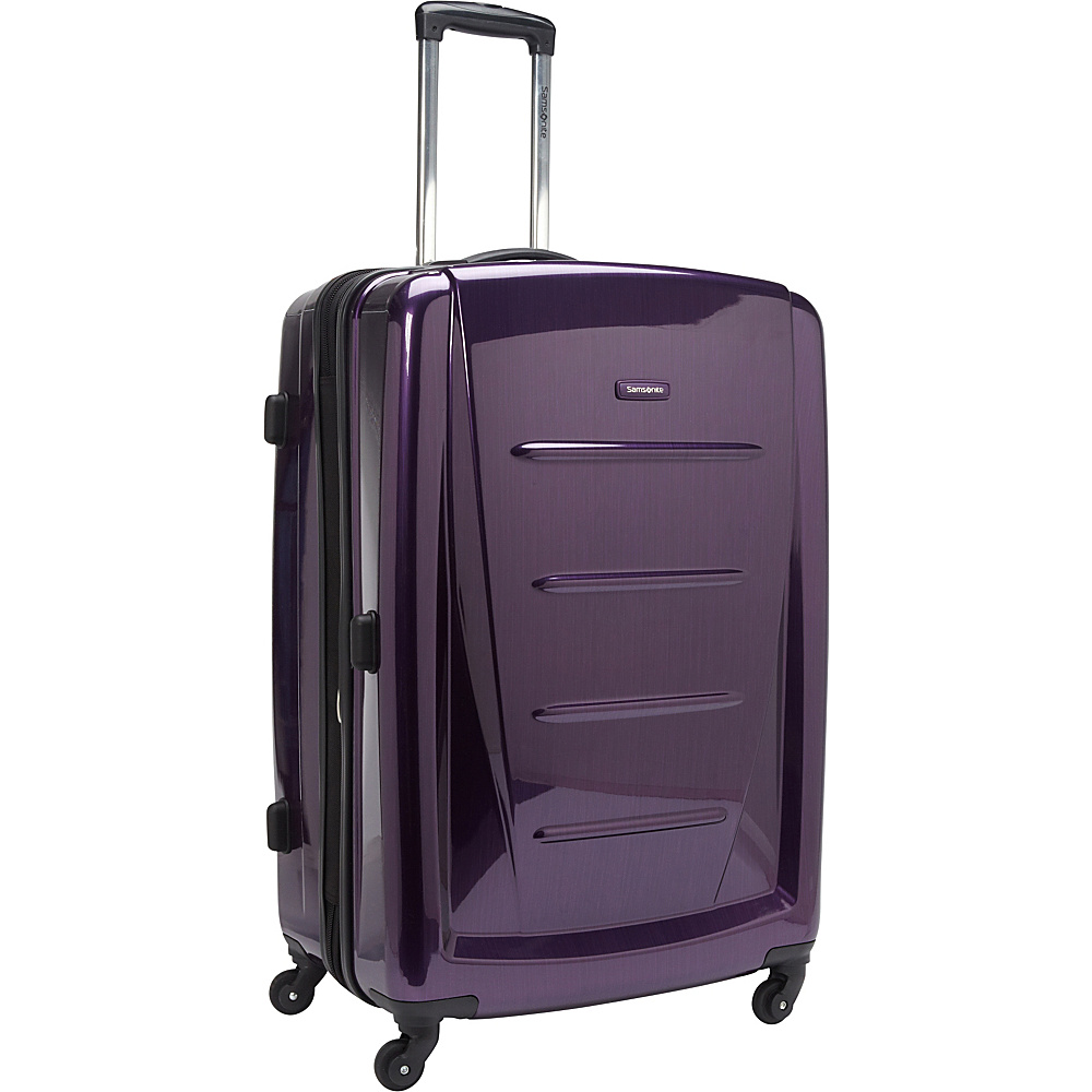 Samsonite Winfield 2 Fashion 28 Hardside Spinner Luggage Purple Samsonite Hardside Checked
