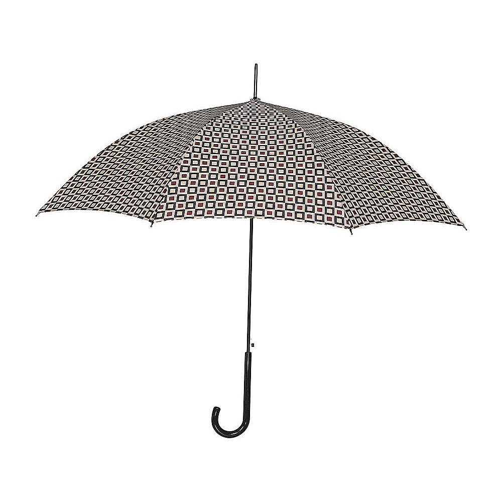 Leighton Umbrellas Milan brown black squares Leighton Umbrellas Umbrellas and Rain Gear