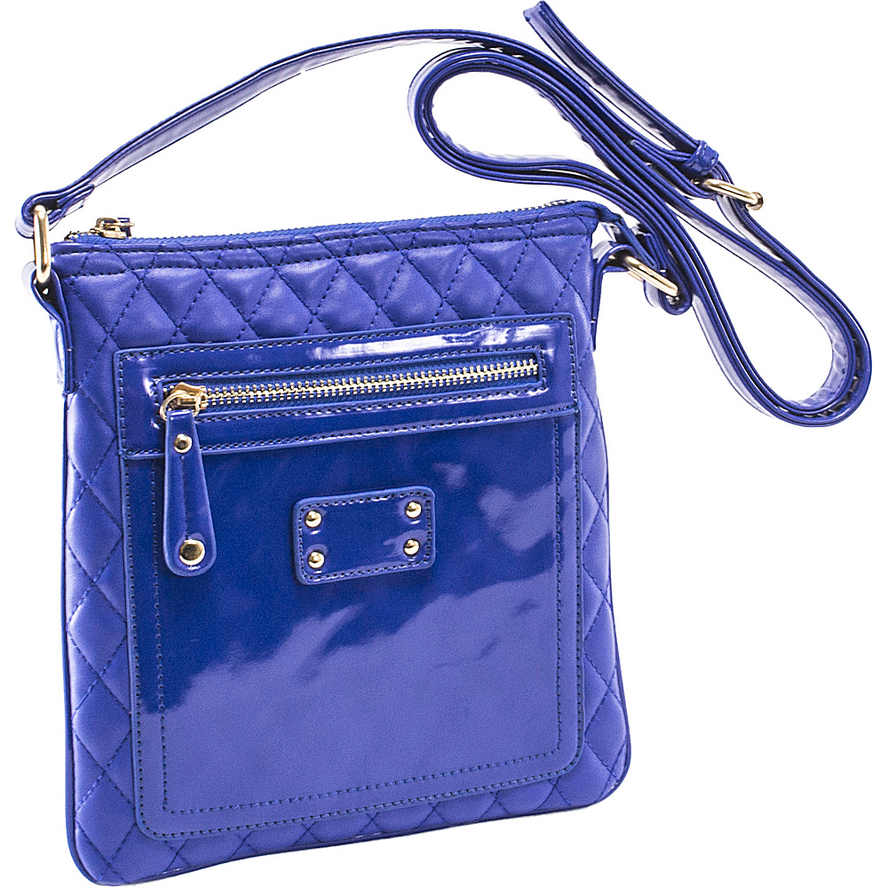 Parinda Emet Blue Parinda Manmade Handbags