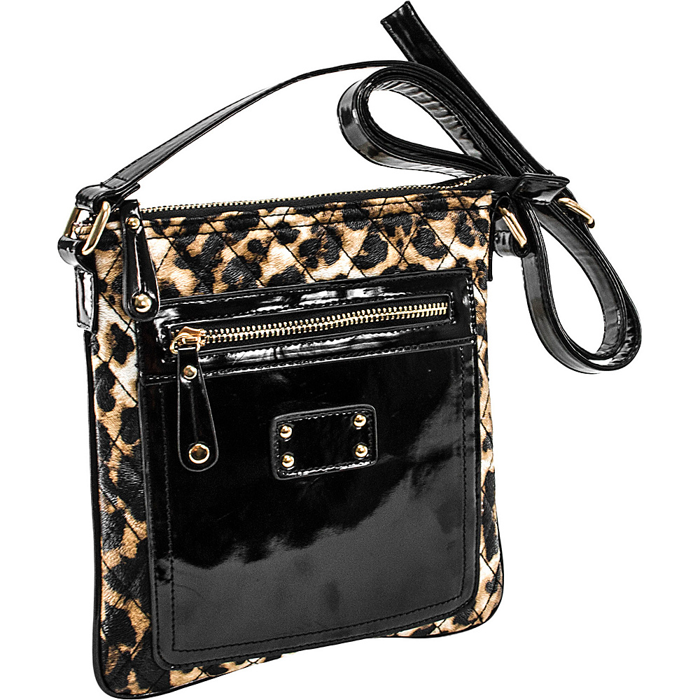 Parinda Emet Leopard Parinda Manmade Handbags
