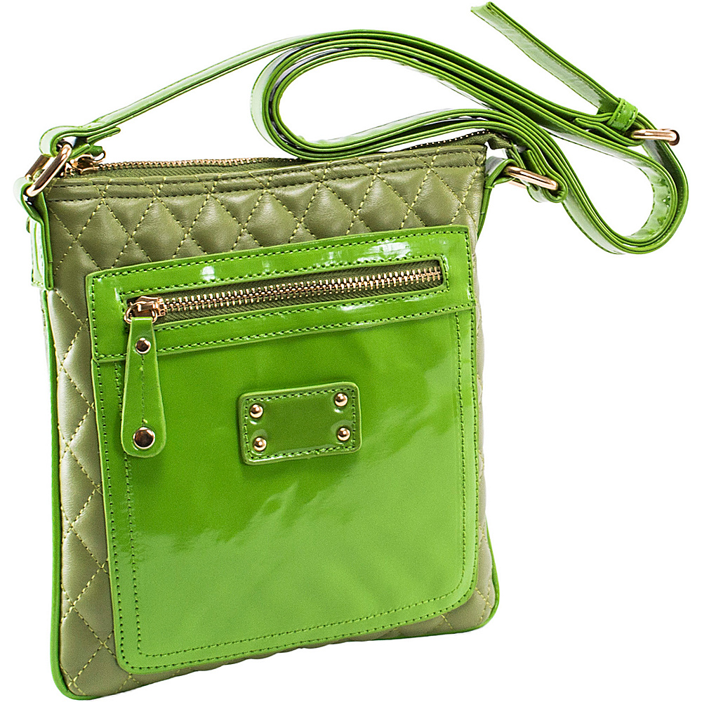 Parinda Emet Green Parinda Manmade Handbags