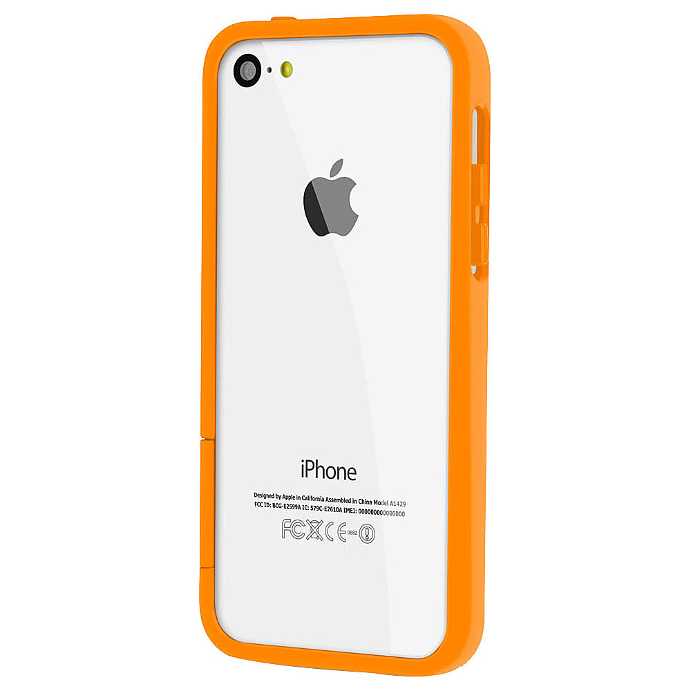 rooCASE iPhone 5C Matte Slim ProGuard Bumper Case Matte Orange rooCASE Electronic Cases