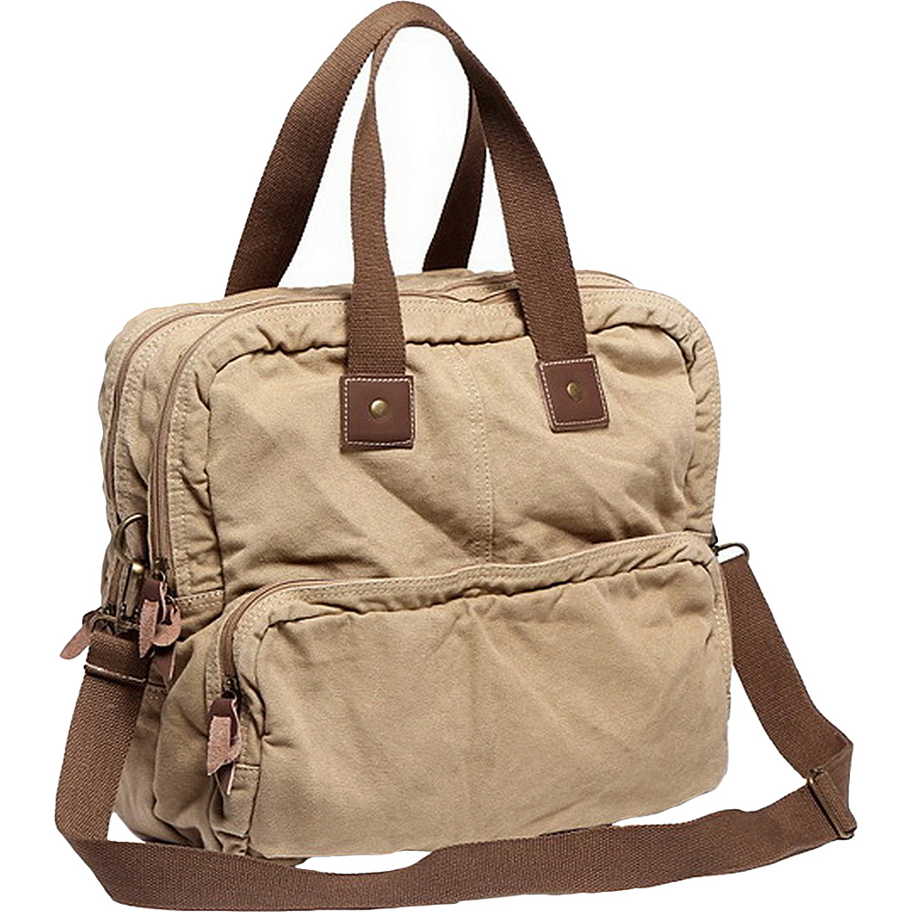 Vagabond Traveler Tall Casual 15 Shoulder Bag Khaki Vagabond Traveler Messenger Bags