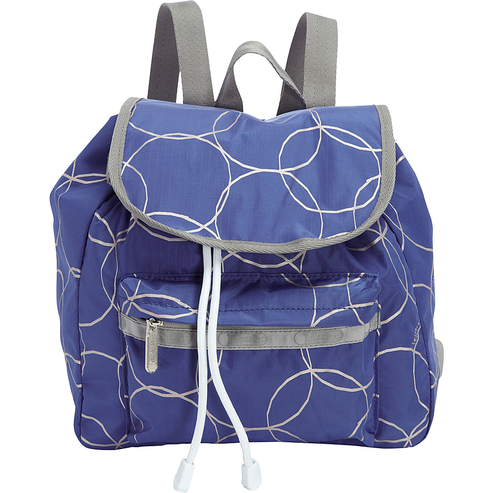 LeSportsac Small Edie Backpack Silver Links LeSportsac Fabric Handbags