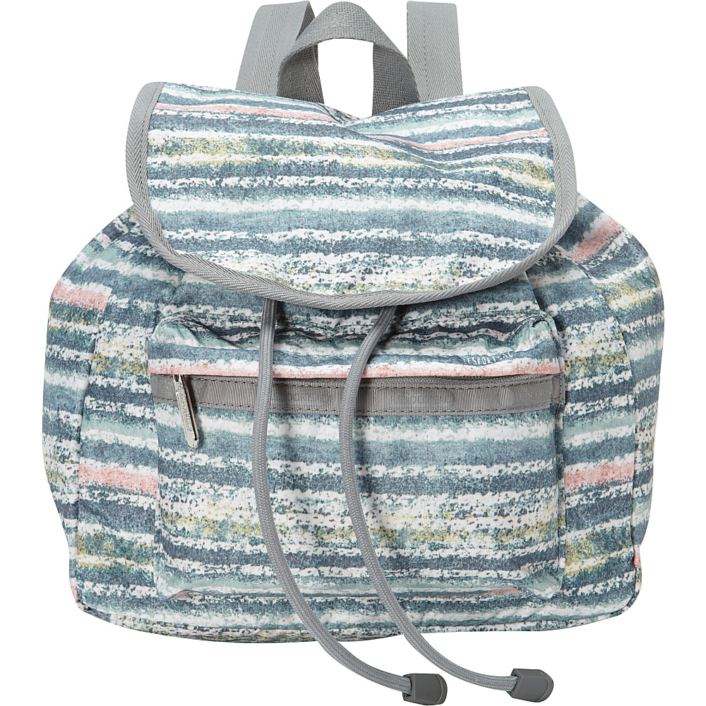 LeSportsac Small Edie Backpack Glitter Stripe LeSportsac Fabric Handbags