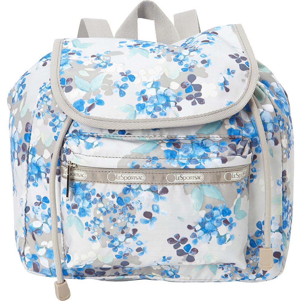 LeSportsac Small Edie Backpack Flower Cluster Khaki LeSportsac Fabric Handbags