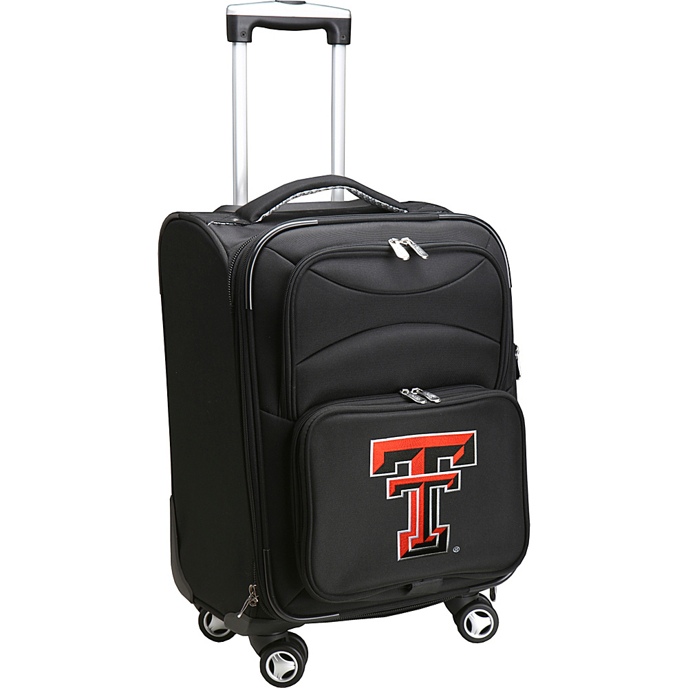 Denco Sports Luggage NCAA 20 Domestic Carry On Spinner Texas Tech University Red Raiders Denco Sports Luggage Softside Carry On