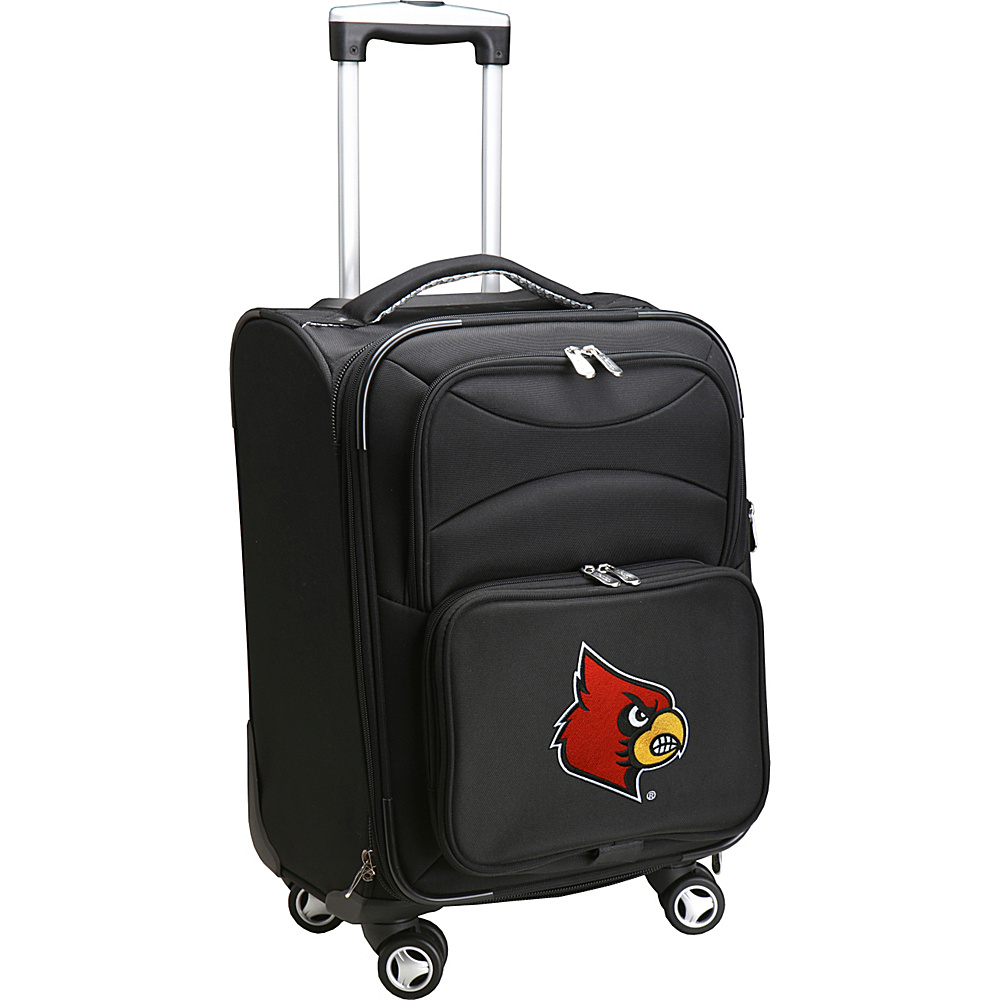 Denco Sports Luggage NCAA 20 Domestic Carry On Spinner University of Louisville Cardinals Denco Sports Luggage Softside Carry On