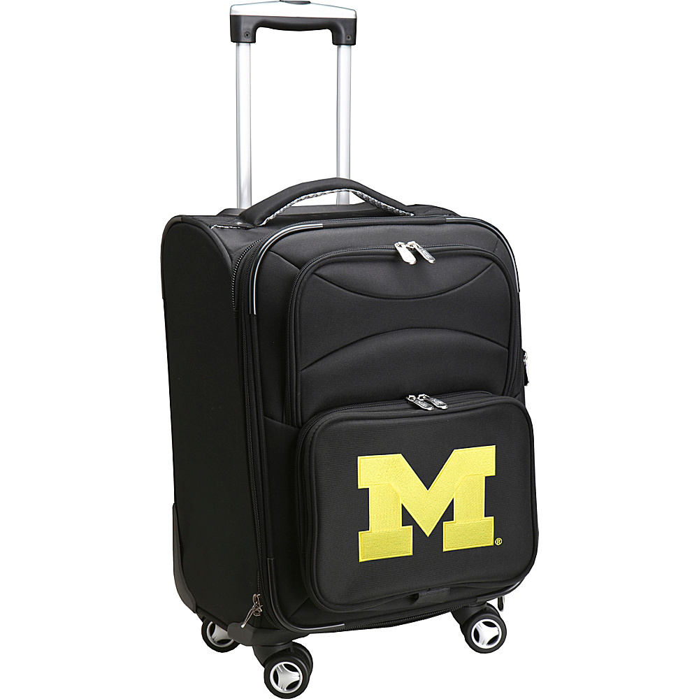 Denco Sports Luggage NCAA 20 Domestic Carry On Spinner University of Michigan Wolverines Denco Sports Luggage Softside Carry On
