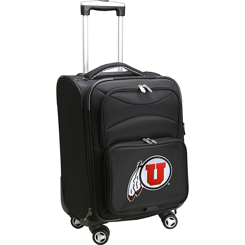 Denco Sports Luggage NCAA 20 Domestic Carry On Spinner University of Utah Utes Denco Sports Luggage Softside Carry On