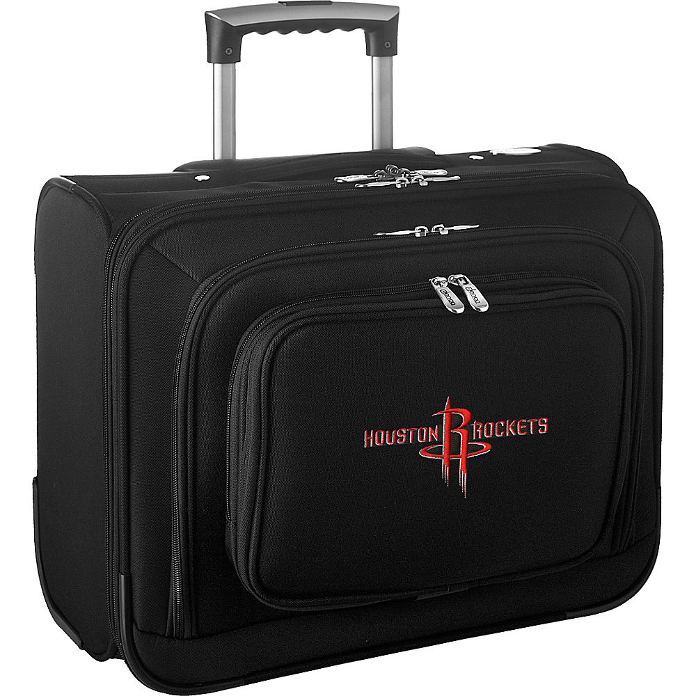 Denco Sports Luggage NBA 14 Laptop Overnighter Houston Rockets Denco Sports Luggage Wheeled Business Cases