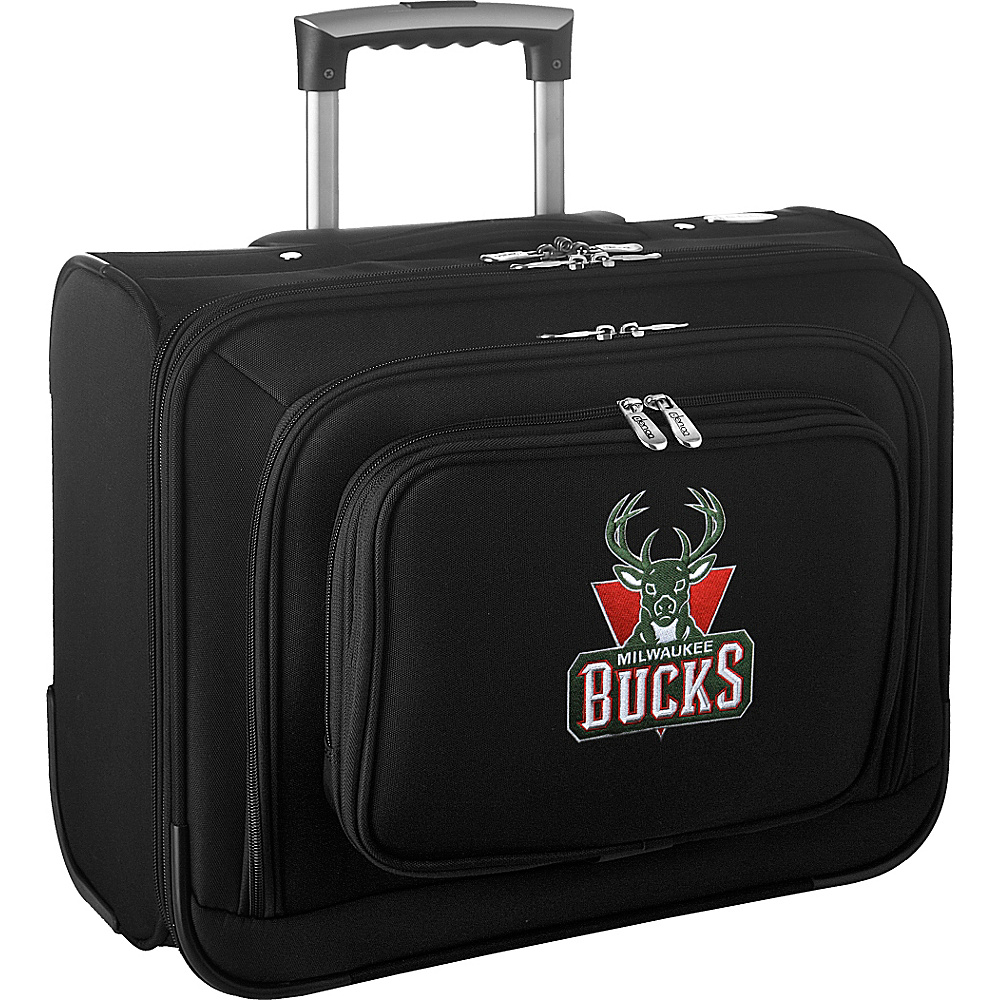 Denco Sports Luggage NBA 14 Laptop Overnighter Milwaukee Bucks Denco Sports Luggage Wheeled Business Cases