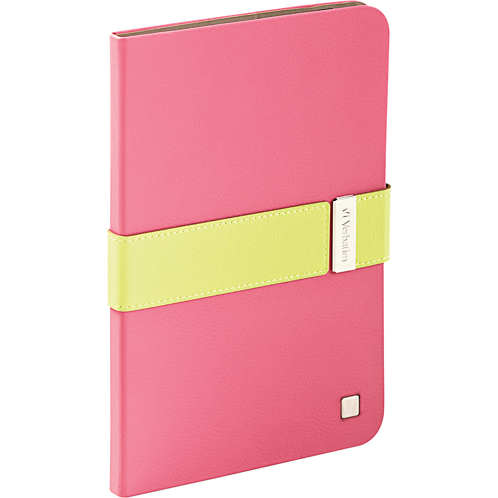 Verbatim Folio Signature for iPad Mini and iPad mini with Retina Display Pink Green Verbatim Electronic Cases