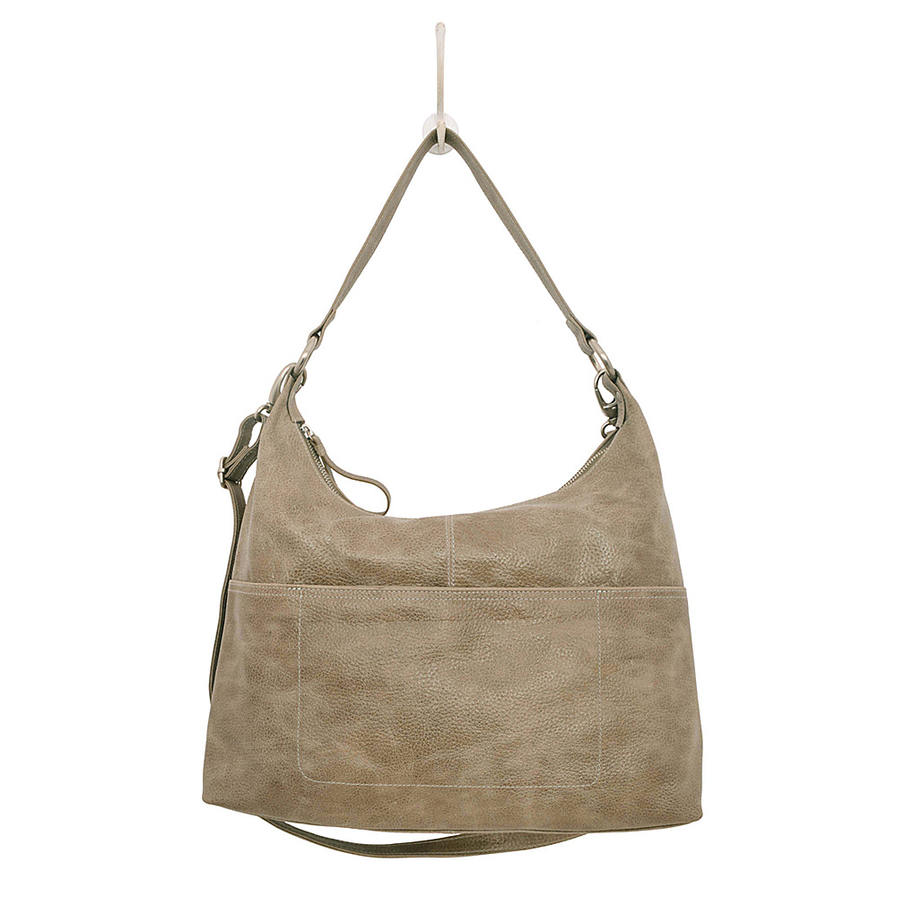 Latico Leathers Roberta Hobo Pebble Steel - Latico Leathers Leather Handbags