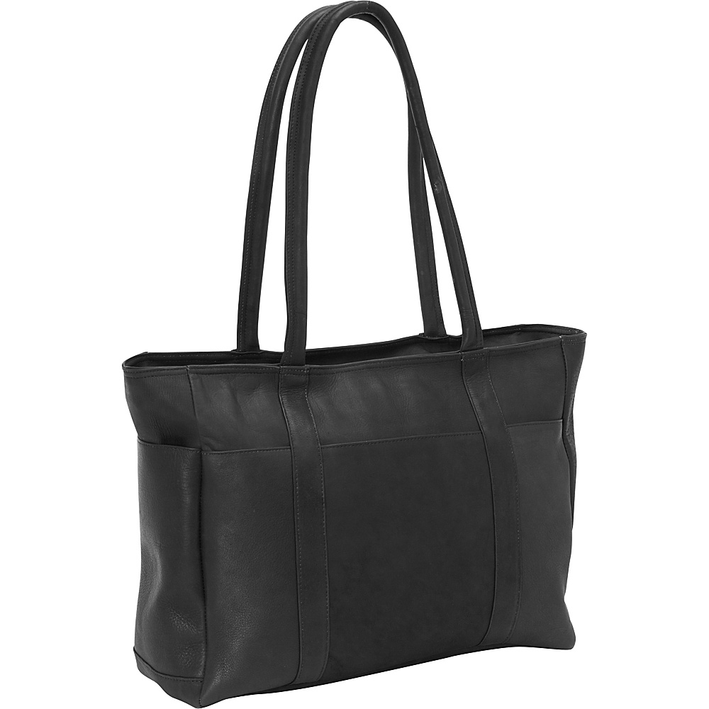 David King Co. Multi Pocket Shopping Tote Black David King Co. Leather Handbags