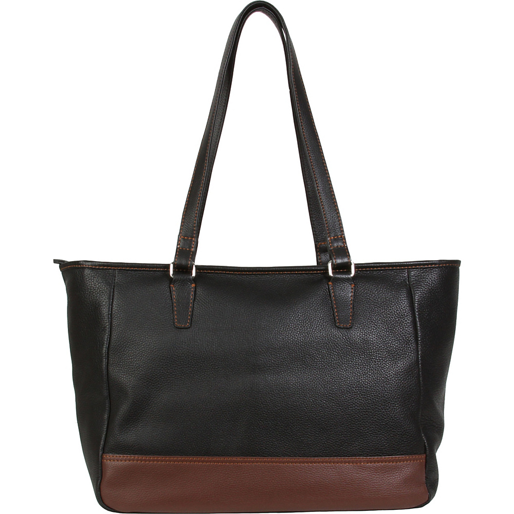 Hadaki Cosmopolitan Tote Black Hadaki Leather Handbags