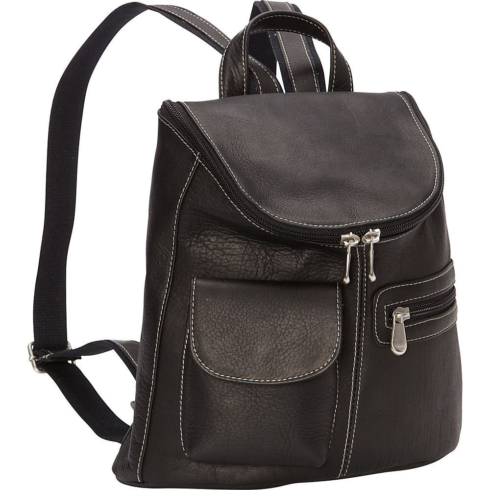 Le Donne Leather Lafayette Classic Backpack Black Le Donne Leather Leather Handbags
