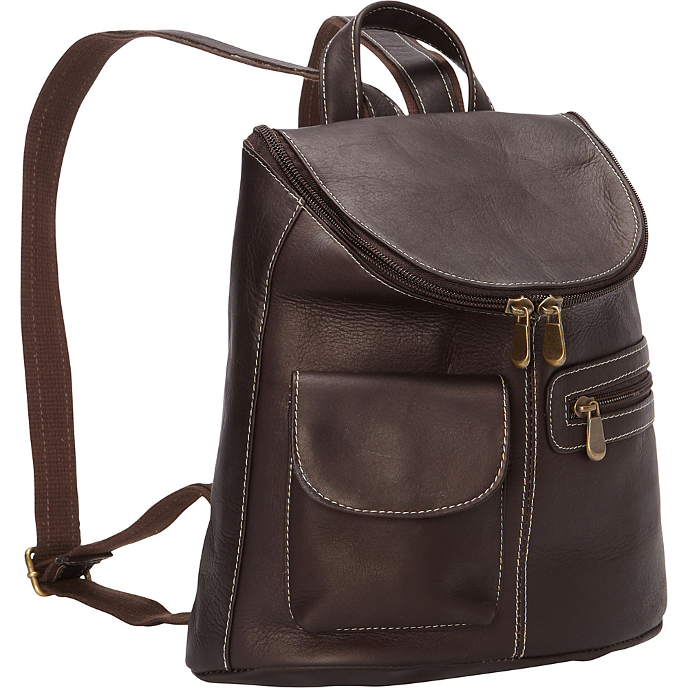 Le Donne Leather Lafayette Classic Backpack Cafe Le Donne Leather Leather Handbags