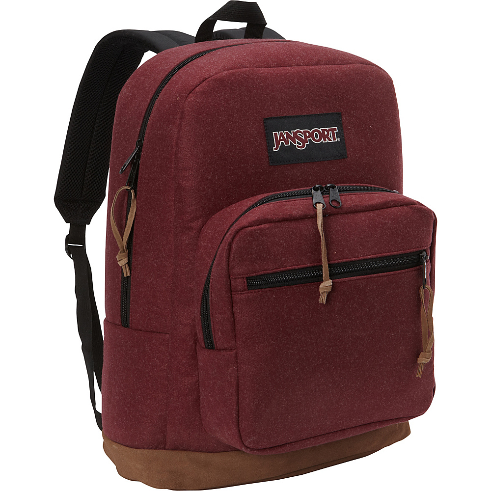JanSport Right Pack Digital Edition Maroon Red Felt JanSport Business Laptop Backpacks