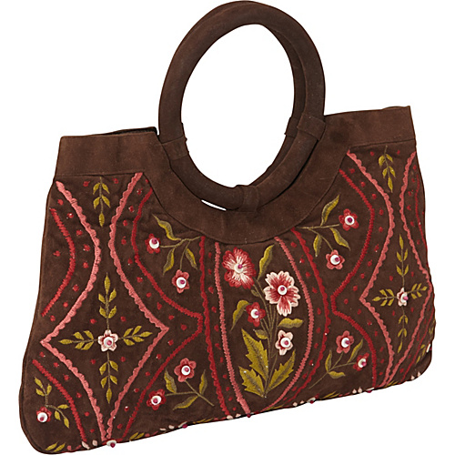 Moyna Handbags Satchel Brown - Moyna Handbags Fabric Handbags