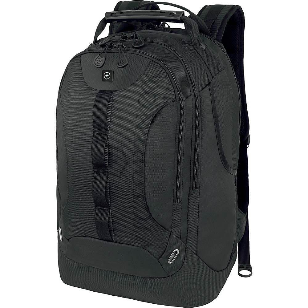 Victorinox VX Sport Trooper Laptop Backpack Black Black Logo Victorinox Business Laptop Backpacks